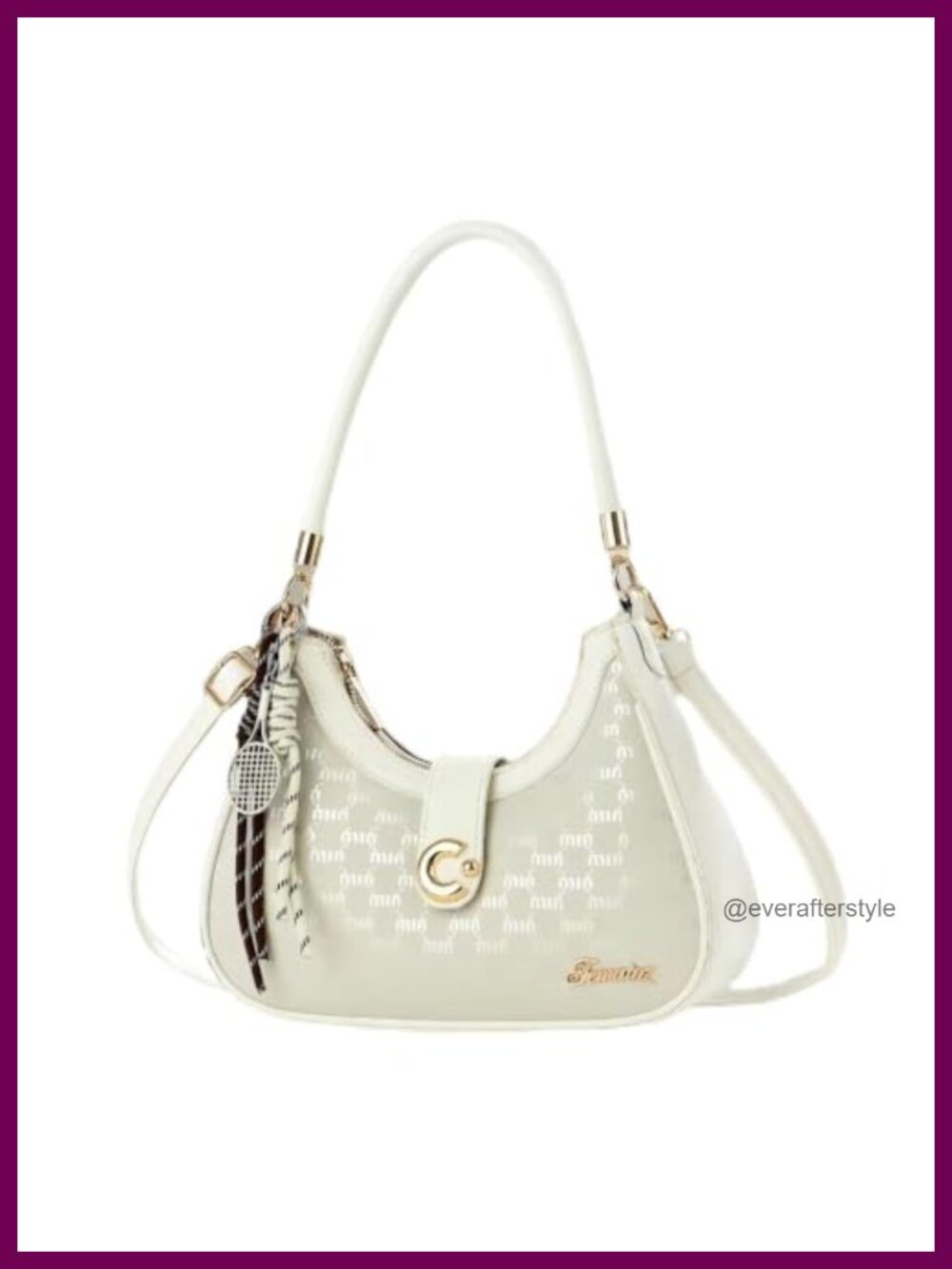 Flap Crossbody Bag Vegan Leather Shoulder Bag